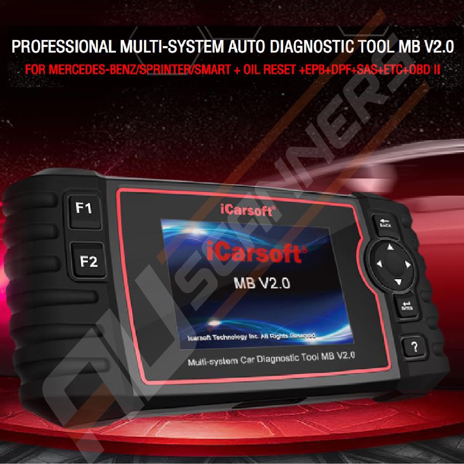 iCarsoft MB V2.0 OBD2 Reset Scan Tool For Mercedes Benz Sprinter Car