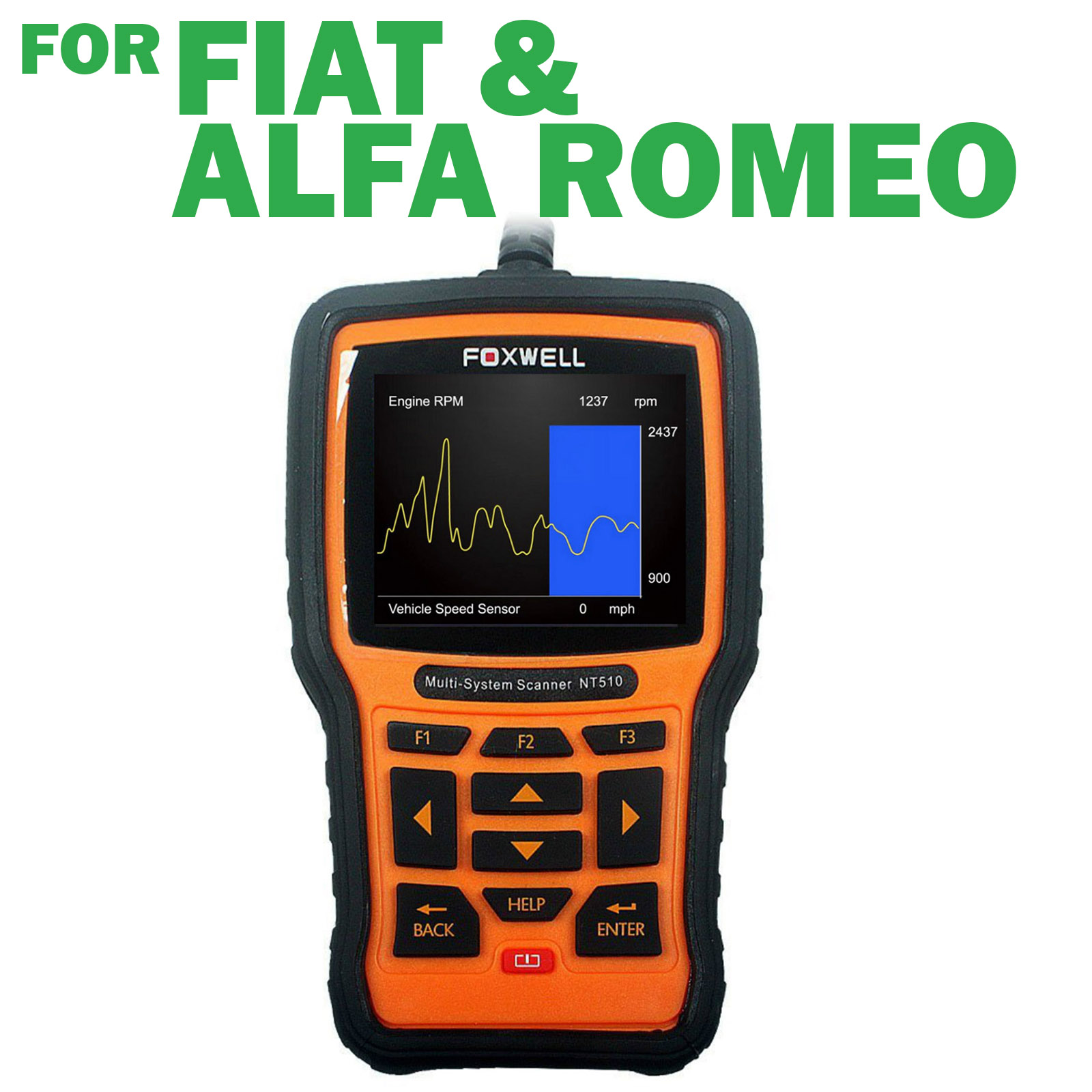 Foxwell NT510 OBD2 Reset Scan Tool For Fiat Alfa Romeo Code Reader