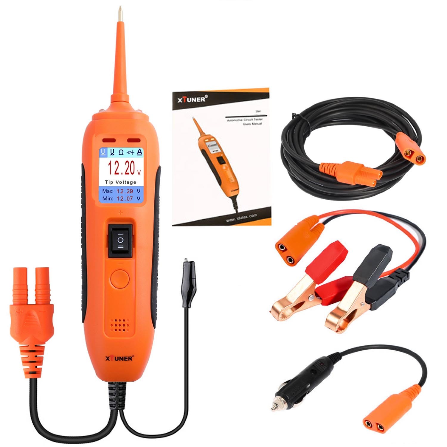 PT1AU 12/24V Car Electrical Circuit Tester Component Activation Power