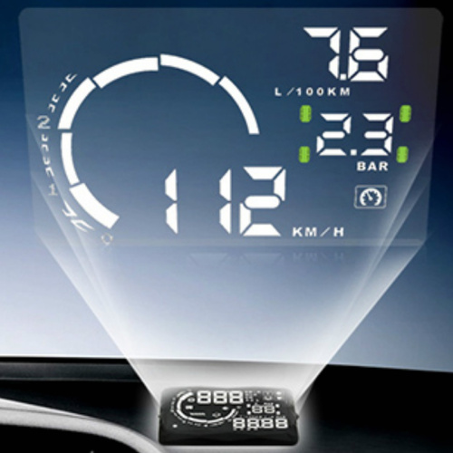 H301 Car HUD Head Up Display For Speed And Fuel Consumption Gauges